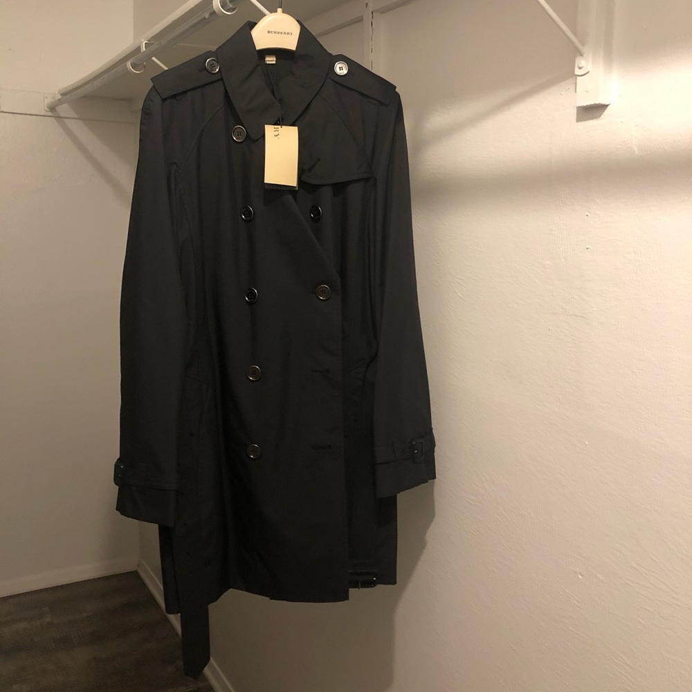 Burberry Normandale Black Trench Coat